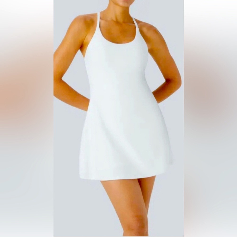 NWT Old Navy white tennis dress with bra - Small Tall
